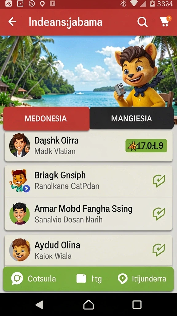 naga1001 - Screenshot menunjukkan tampilan awal permainan yang menarik.